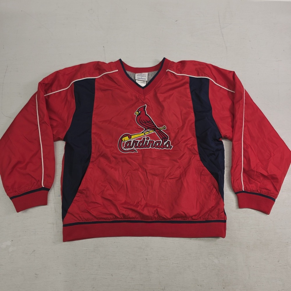 St.‎ Louis Cardinals MLB Jacket Pullover Windbreaker Youth Boys Sz L (11/14) VG+